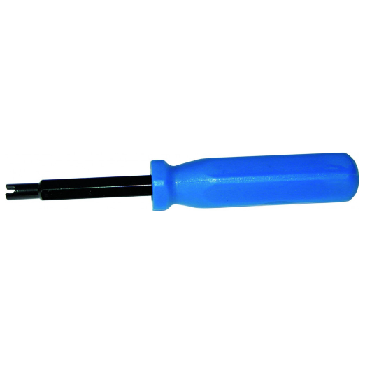 Valve screwdriver for motorcycle tires