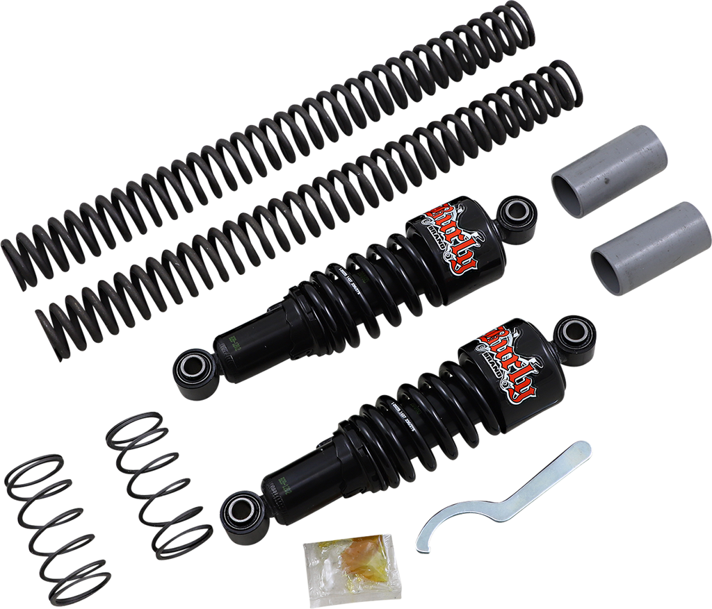 Kit Suspension Baja Para Harley-Davidson Dyna 2006-2017 Burly Slammer Negro