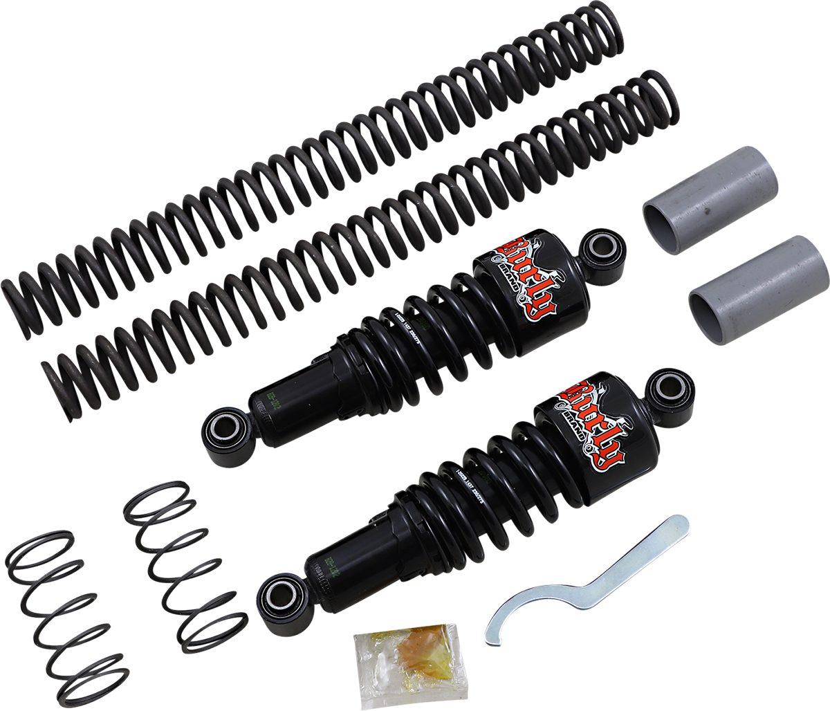 Kit Suspension Baja Para Harley-Davidson Dyna 2006-2017 Burly Slammer Negro