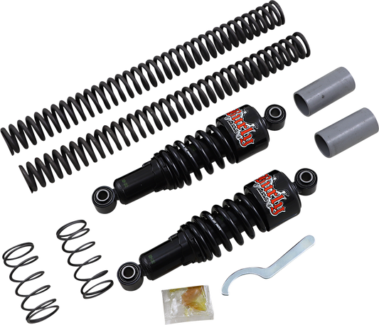 Kit Suspension Baja Para Harley-Davidson Dyna 2006-2017 Burly Slammer Negro