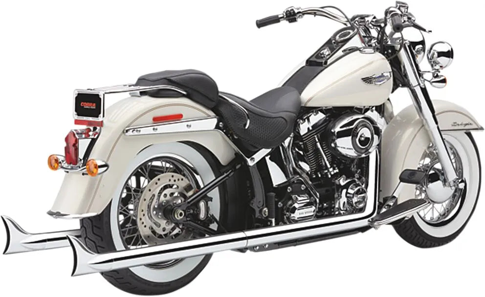 Escapes 2 en 2 Cobra cola de pez para Harley-Davidson Softail