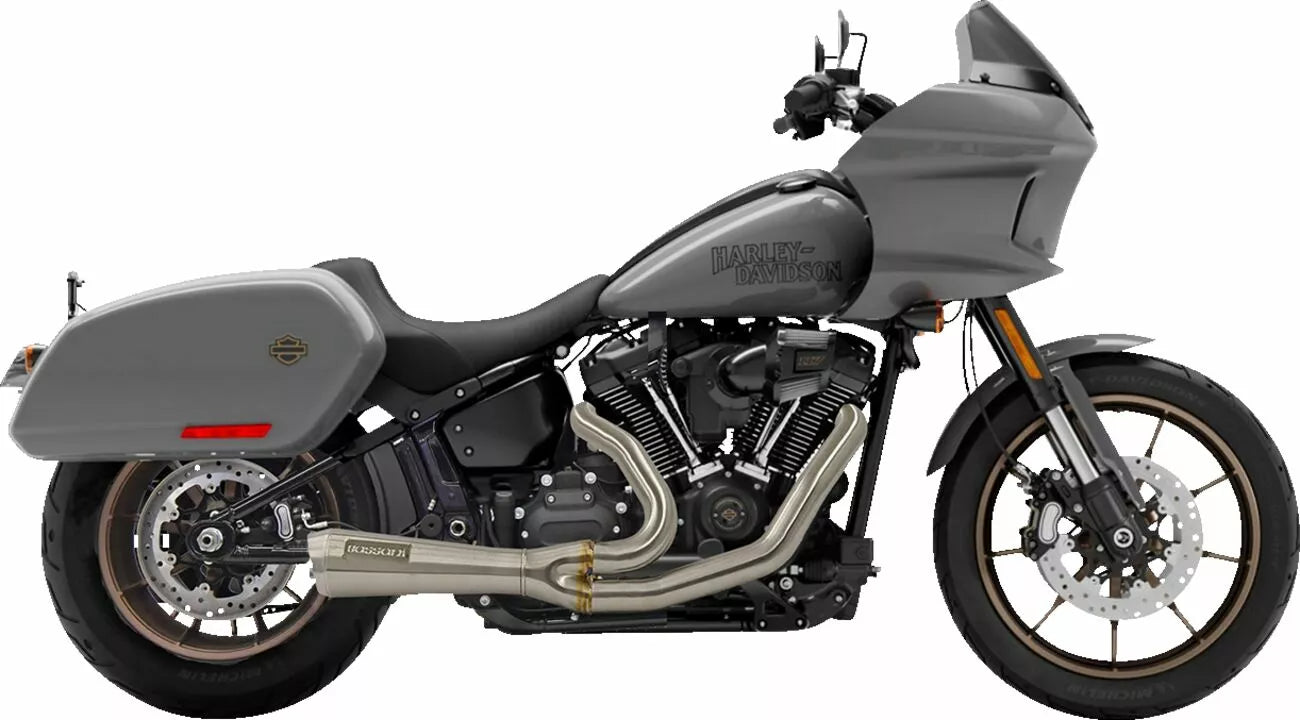 Système d'échappement 2 en 1 The Ripper Short Road Rage Rage Acier inoxydable pour Harley Davidson