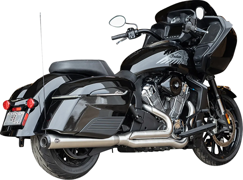Sistema de Escape 2-en-1 Qualifier Brushd SS RaceOnly para Indian