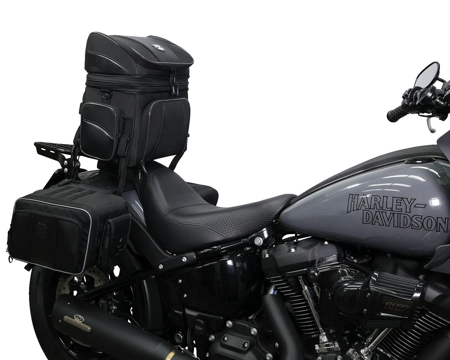 Getaway 2.0 Backrest/Luggage Rack Bag for Harley Davidson