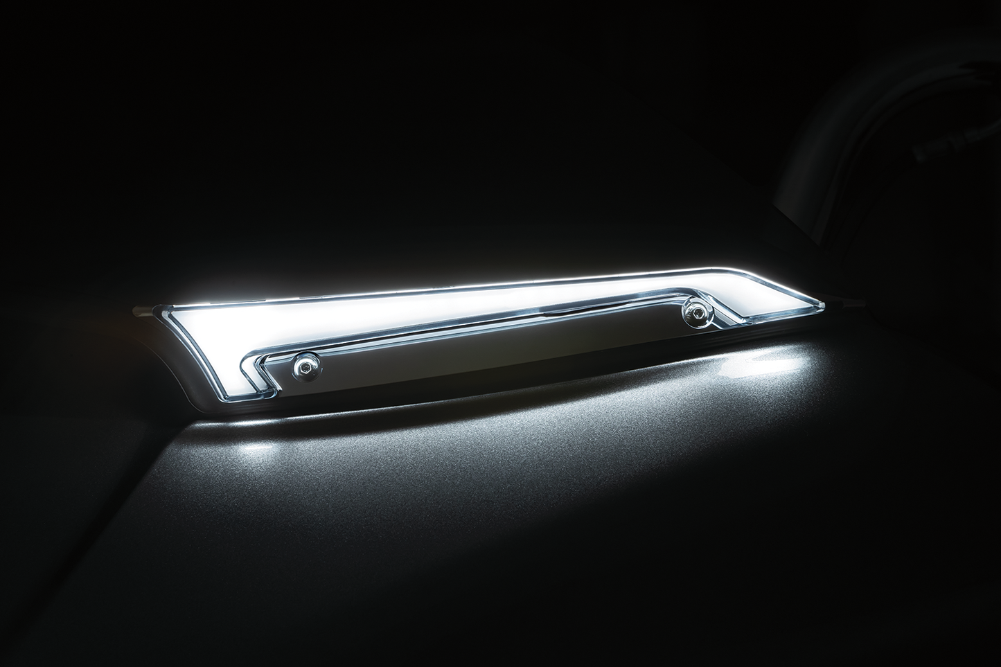 Led LED del parabrezza adorna il tracer Chromed per Harley Davidson