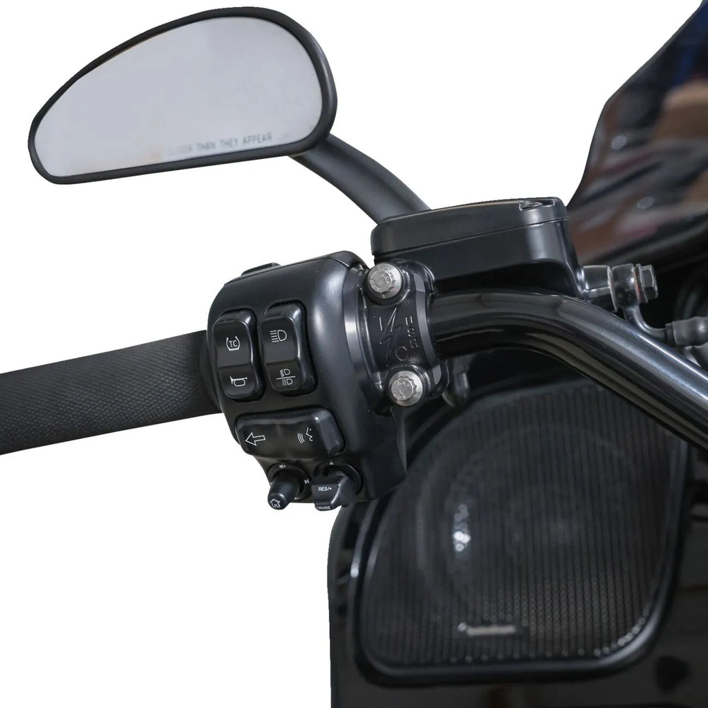 Halterung für Speedway Brems- / Kupplungshebel schwarz für Harley Davidson