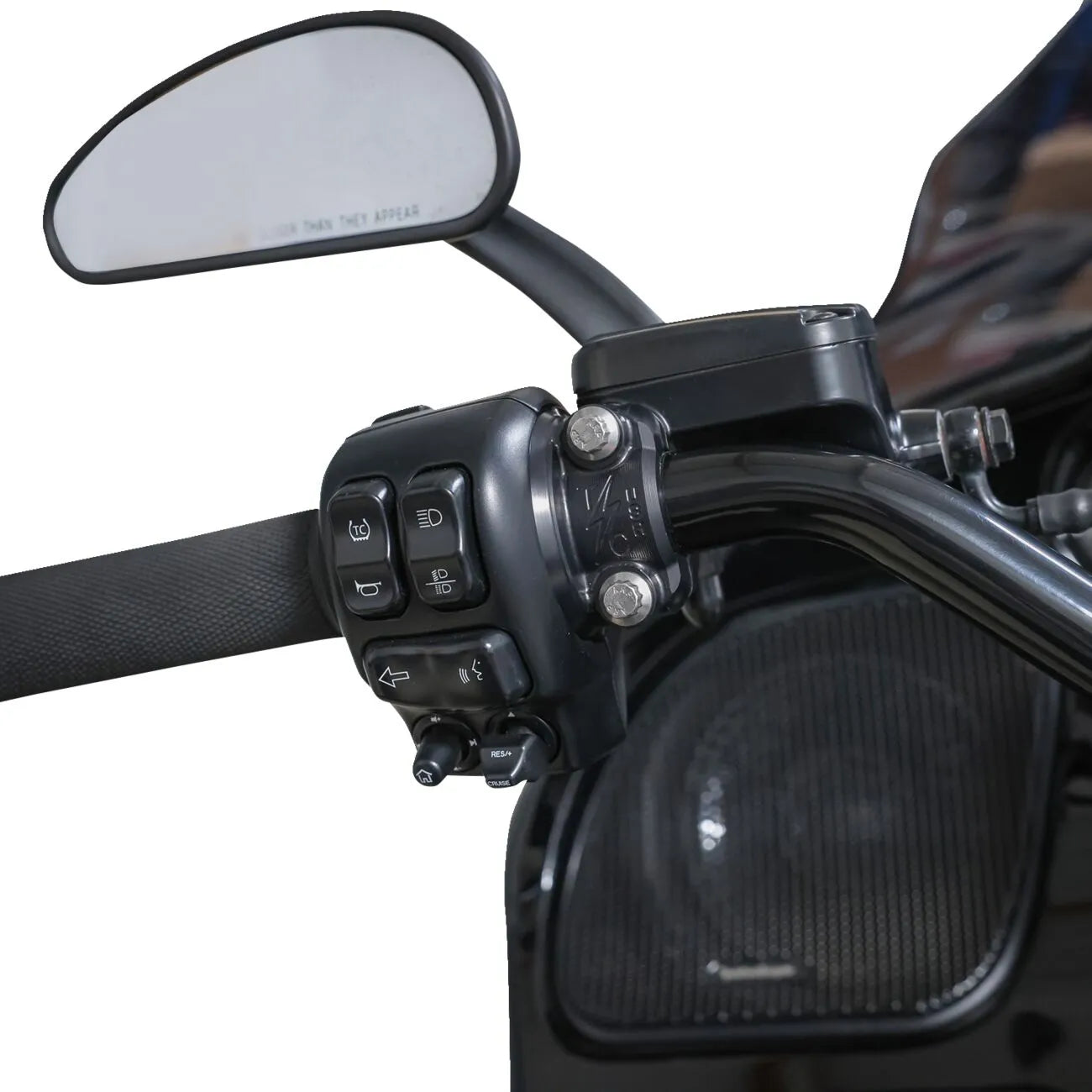 Halterung für Speedway Brems- / Kupplungshebel schwarz für Harley Davidson