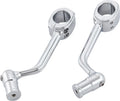 Soportes para posapies de defensas cromados para Harley Davidson