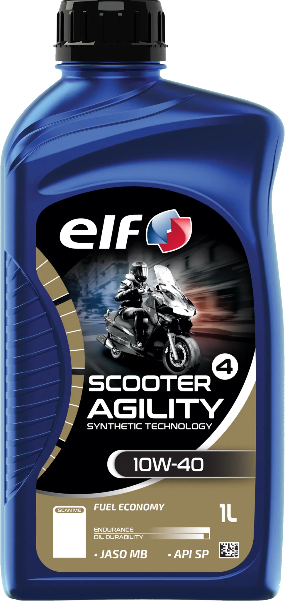 Aceite motor sintetico para Scooter 4 Agility 10W-40 1L