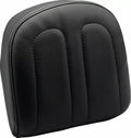 Almohadilla Para Barra Respaldo Vinilo Negro Opaco Con Puntada Maverick Para Harley Davidson