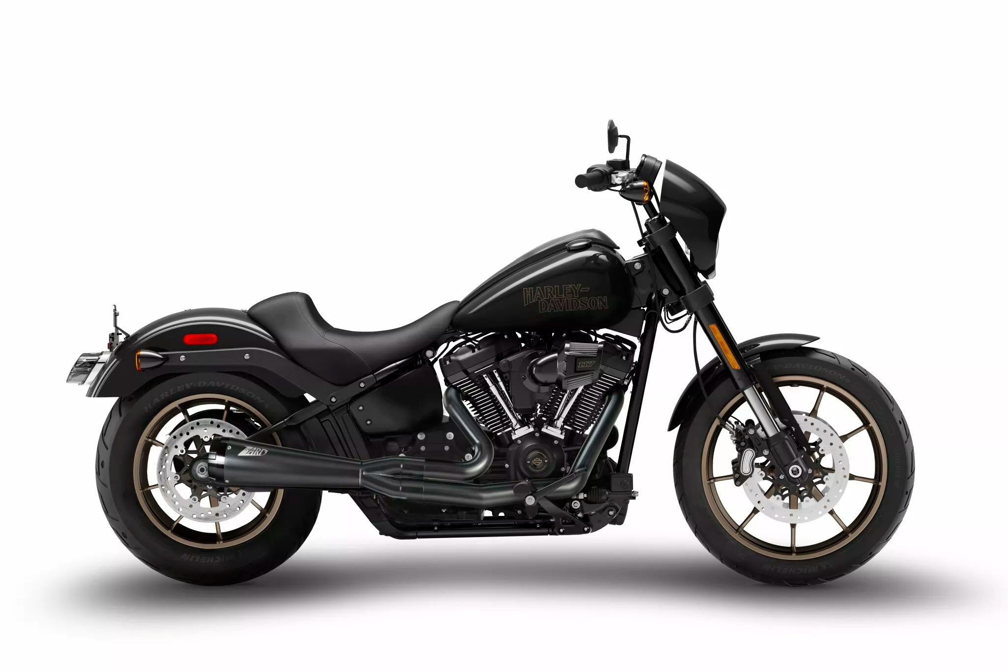 Escape Para Harley-Davidson Negro Mate Zard 2:1 Para Harley-Davidson Softail 17-24