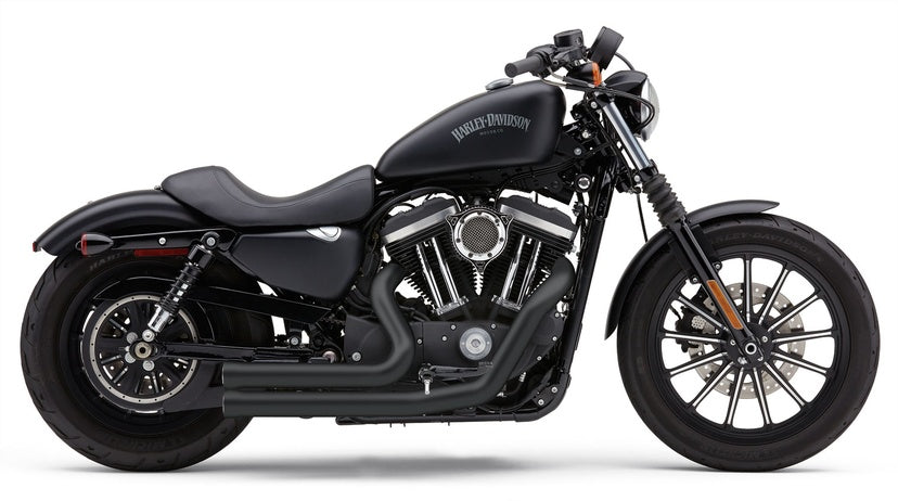 Escape Cobra Speedster Short 909 negro para Harley-Davidson Sportster