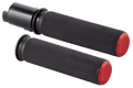 Arlen Ness Knurled Fusion Red Handlebar Grips for Harley Davidson