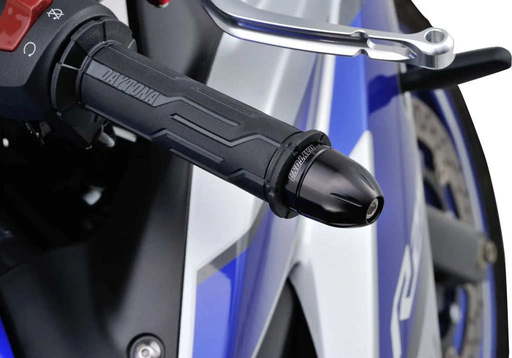Tapones extremo de manillar «BULLET» negros para moto