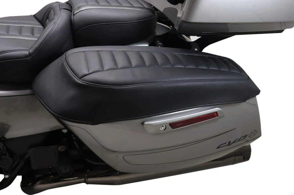 Fundas para tapas de alforjas Deluxe Negro, Gris para Harley Davidson Touring