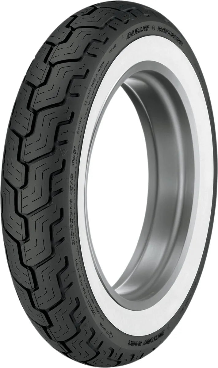 Dunlop D402 MT90B16 74H Harley-Davidson achterband met witte zijwand