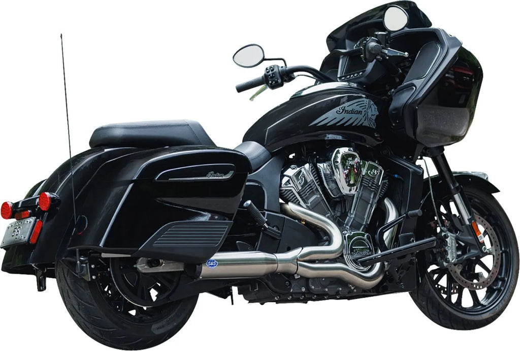 Escape 2 En 1 Qualifier Acero Inoxidable Cepillado Para Indian