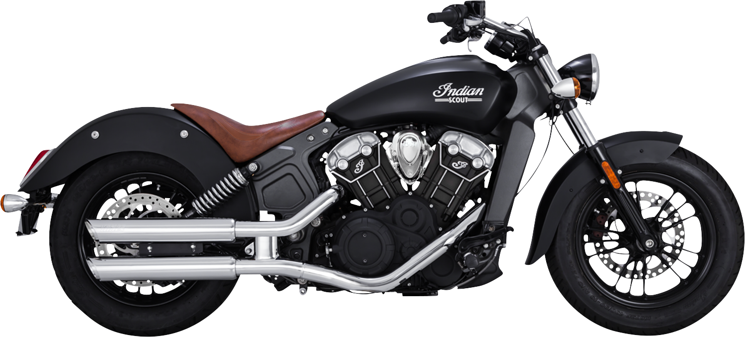 Escape Vance & Hines Twin Slash 3" Slip-Ons Cromado Para Indian Scout