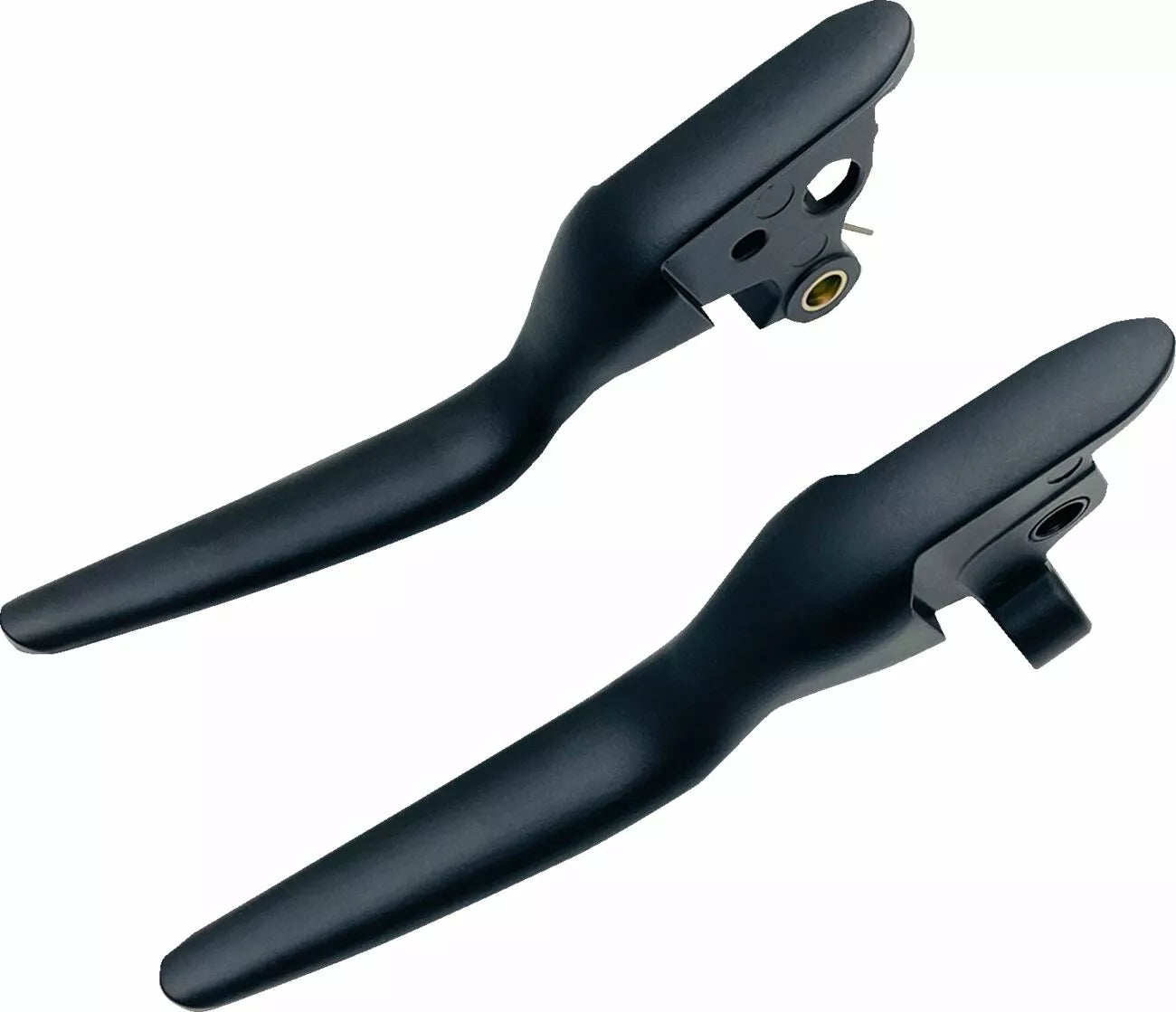 Set De Manetas Custom Negro Brillante Para Harley Davidson