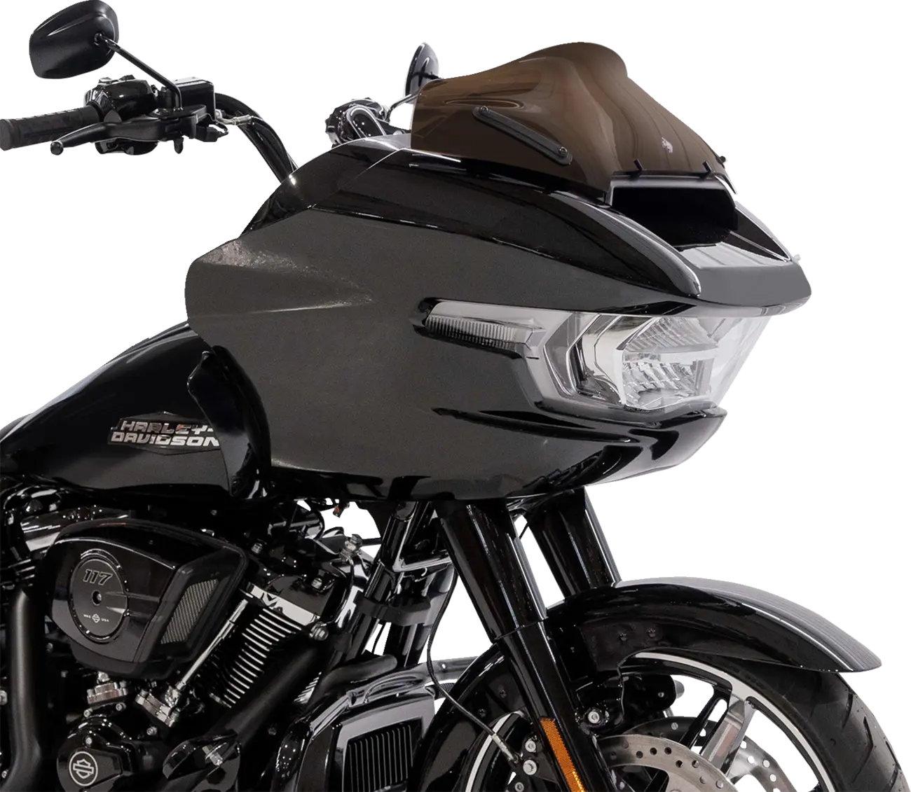 Kolor Flare™ 8" Bronze-Windschutzscheibe für Harley-Davidson