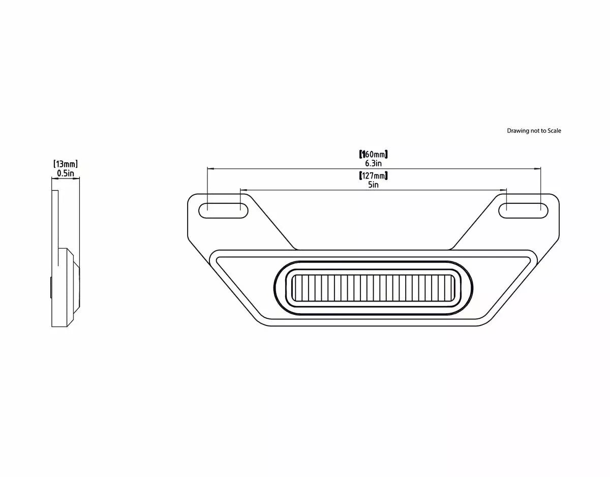 LED Brake Light Kit B6 With License Plate Holder For BMW/KTM/Kawasaki/Honda/Ducati