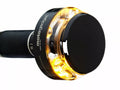Mo.Blaze Black Disc Turn Signals, Left for Harley Davidson