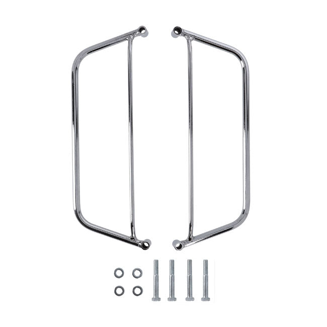 Longride Chrome Saddlebag Support for Harley Davidson