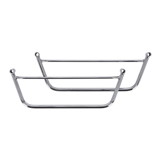 Longride Chrome Saddlebag Support for Harley Davidson
