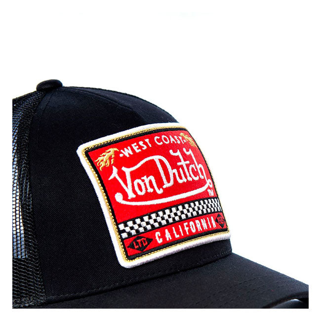 Gorra Negra Von Dutch West Coast