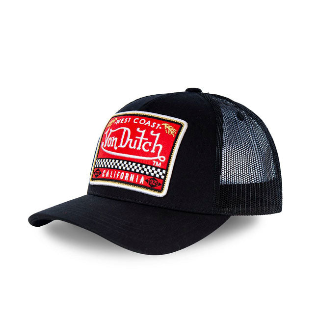 Gorra Negra Von Dutch West Coast