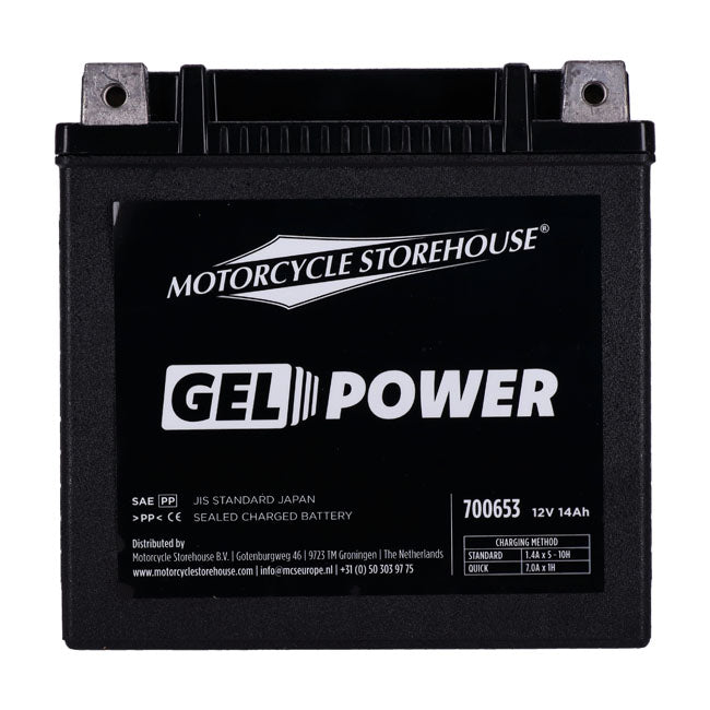 Nano Series 12V, 14Ah, 260CCA Sealed Gel Battery for Harley-Davidson