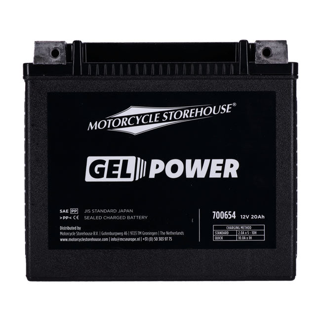 Nano Series 12V, 20Ah, 360cca Sealed Gel Battery for Harley Davidson