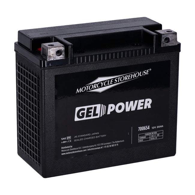 Nano Series 12V, 20Ah, 360cca Sealed Gel Battery for Harley Davidson