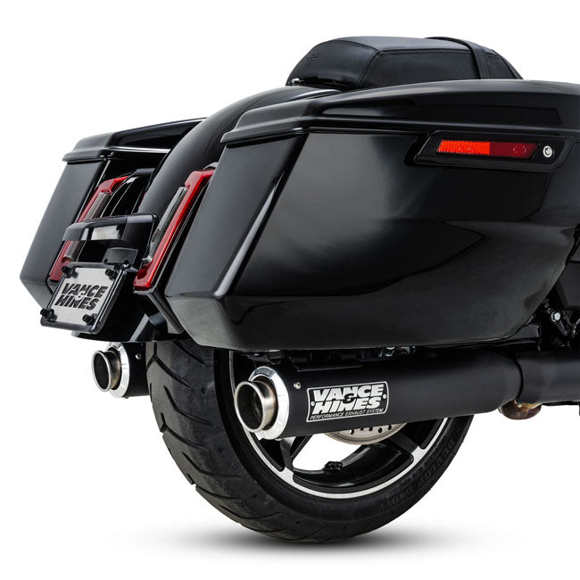 V&amp;H Supersport 400 Slip-On-Schalldämpfer in Schwarz für Harley Davidson