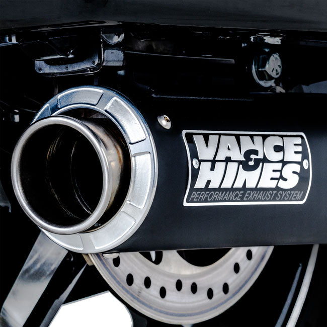 V&amp;H Supersport 400 Slip-On-Schalldämpfer in Schwarz für Harley Davidson