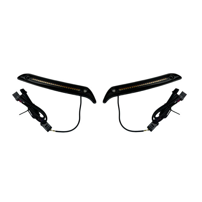 Custom Dynamics, Embellecedor Led ST Para Parabrisas Para Harley Davidson