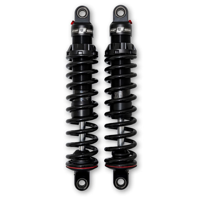 PS, 494 Series Sport 14" Heavy Duty Schwarz Stoßdämpfer-Set für Harley Davidson