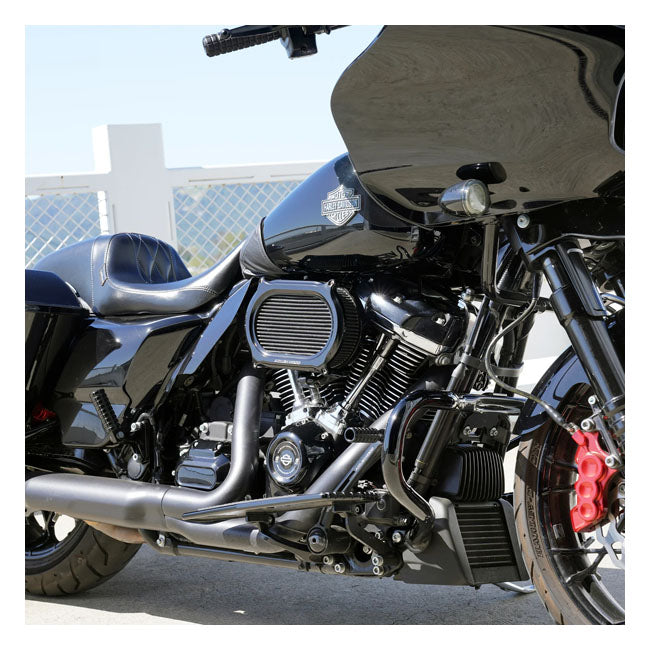 Arlen Ness Stage II Oval Upgrade Air Filter Kit Black for Harley Davidson