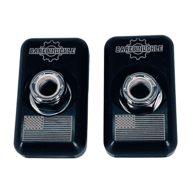 US Flag Axle Trim Plate Kit for Harley Davidson