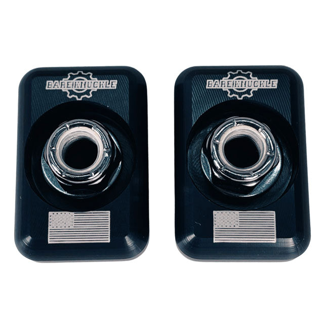 US Flag Axle Trim Plate Kit for Harley Davidson