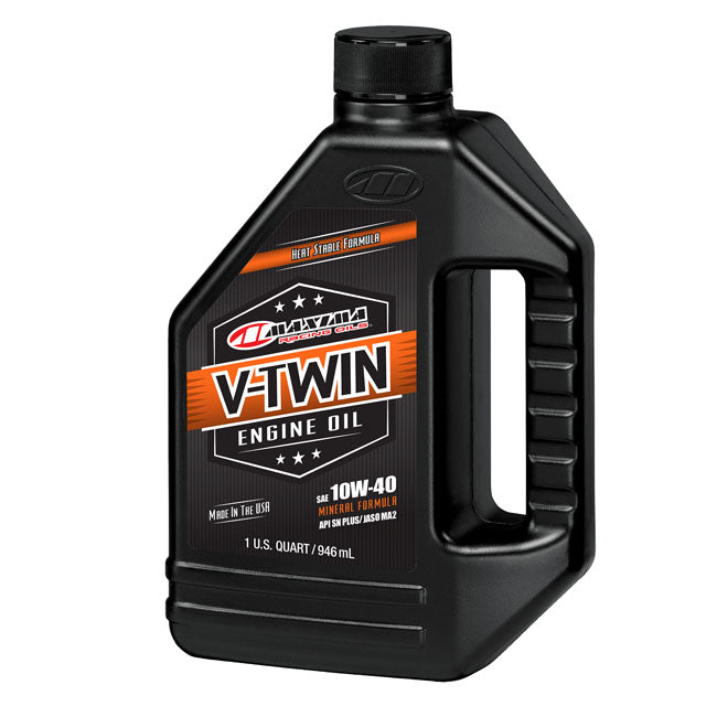 Maxima Racing Oils, Aceite Para Motor V-Twin Mineral 10W40 Para Harley Davidson