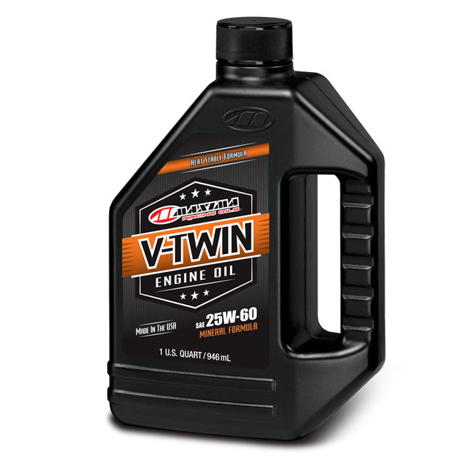 Maxima Racing Oils, Aceite Para Motor V-Twin Mineral 25W60 Para Harley Davidson