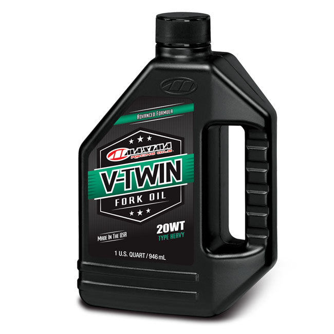 Maxima Racing Oils, Aceite Para Horquilla V-Twin 20W Para Harley Davidson