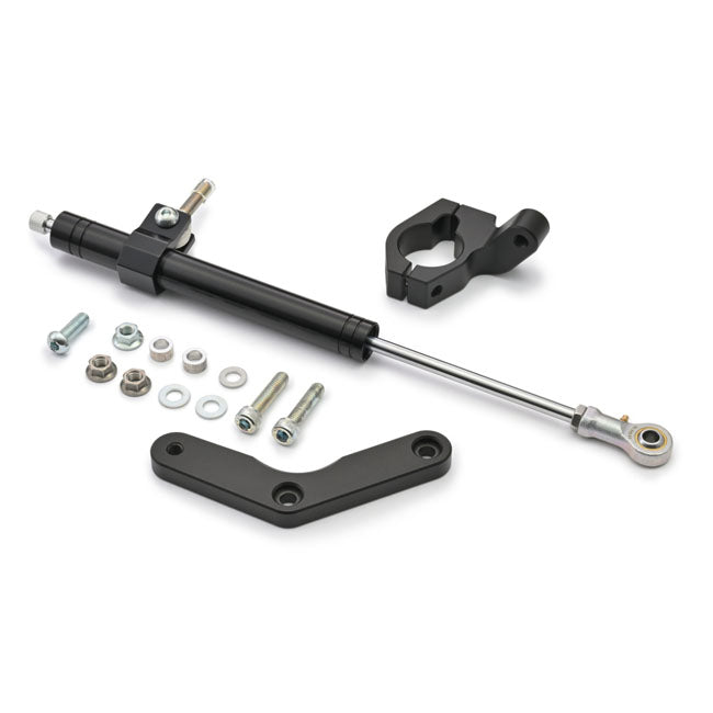 Daytona Black Steering Damper Kit for Harley Davidson