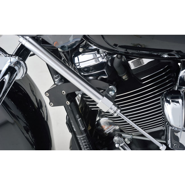 Daytona Silver Steering Damper Kit for Harley Davidson