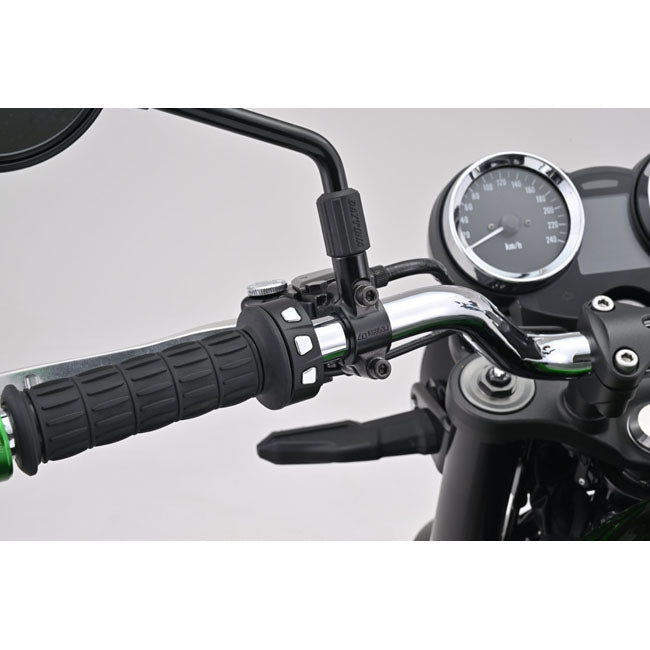 Daytona 3-Button Handlebar Switch, Black/Chrome, for Harley-Davidson