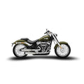 Zard Smooth Overlay Slip-Ons für Harley Davidson
