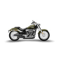 Zard, Slip-Ons Superpuestos Negros Para Harley Davidson