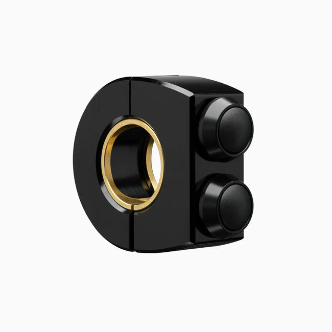 Motogadget, schwarzes 2-Tasten-Mo.Switch-Druckknopfgehäuse für Harley Davidson