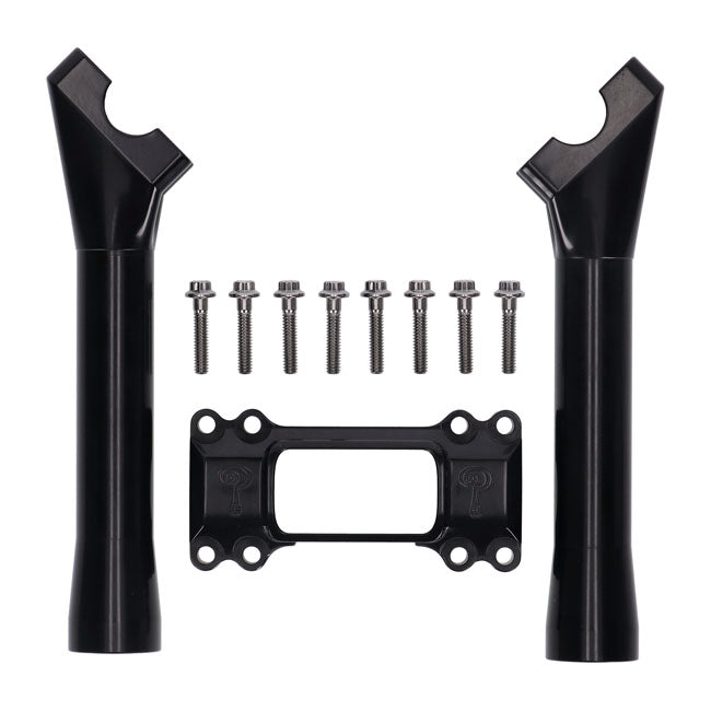 Indian Larry, M8 Softail BK Brawler 8" schwarze Riser-Kits für Harley Davidson